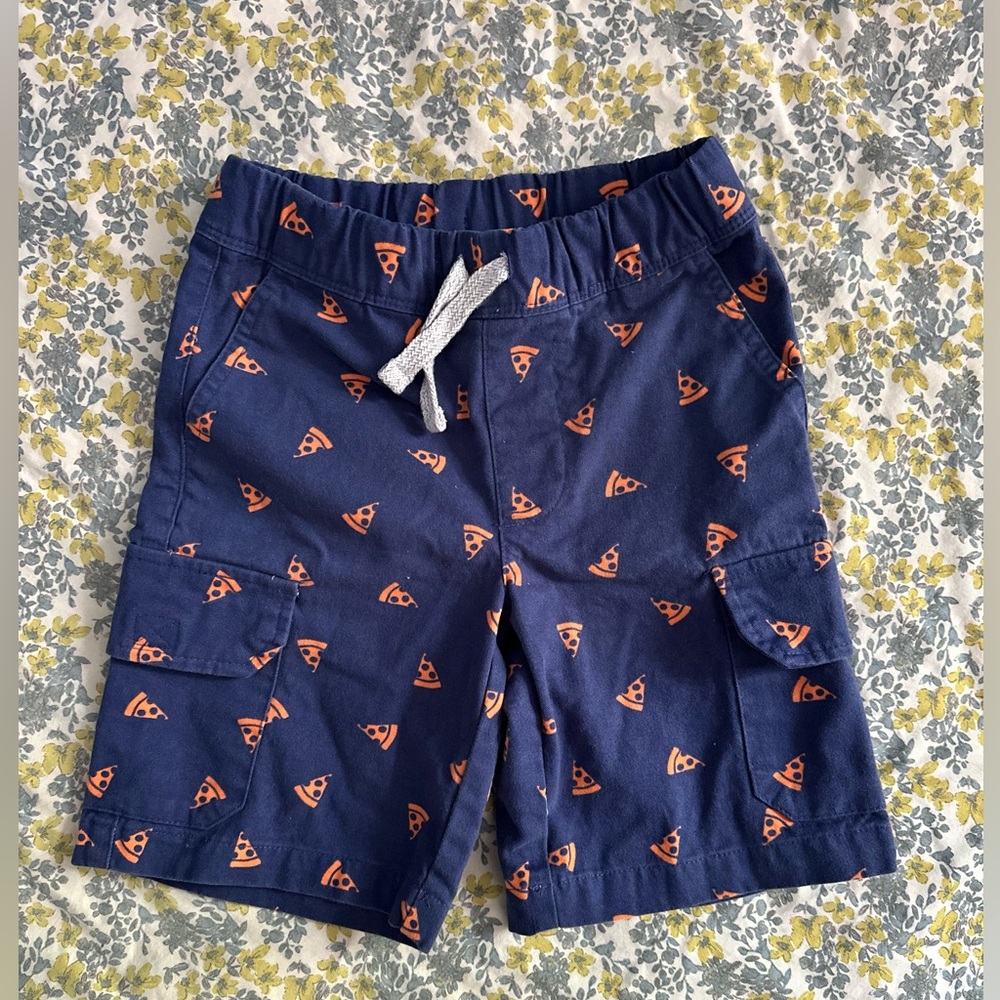 Boys Pizza cotton shorts sz 5